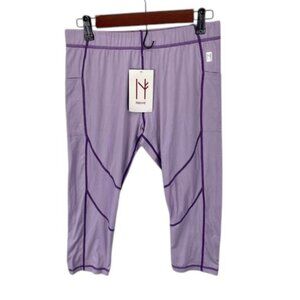 Neve Riley Capri Leggings Women’s‎ M Purple Athletic Stretch Yoga Pants NWT